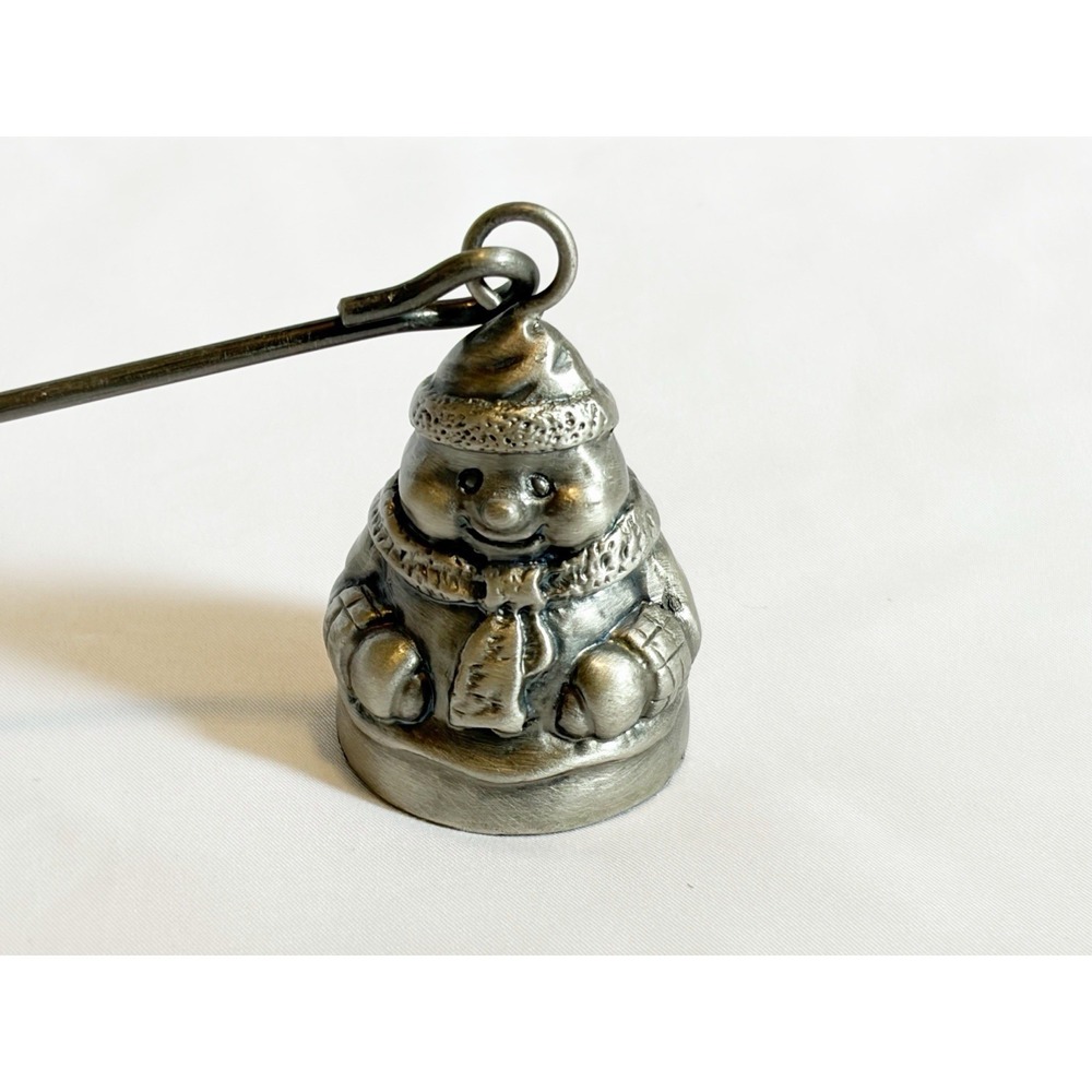 Pewter Snowman Candle Snuffer 2.5" High With Hanger
